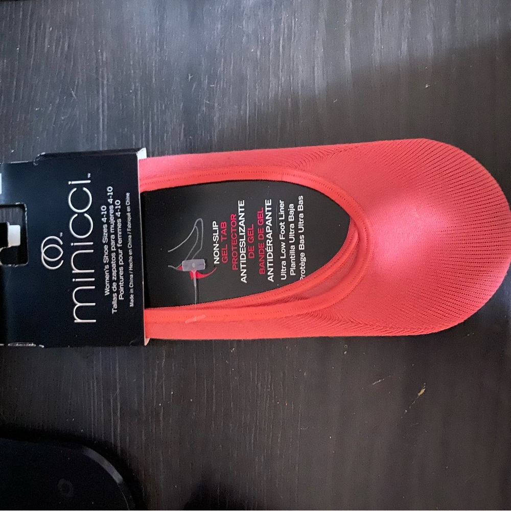 Minicci Coral Pink No-Show Liner Sock